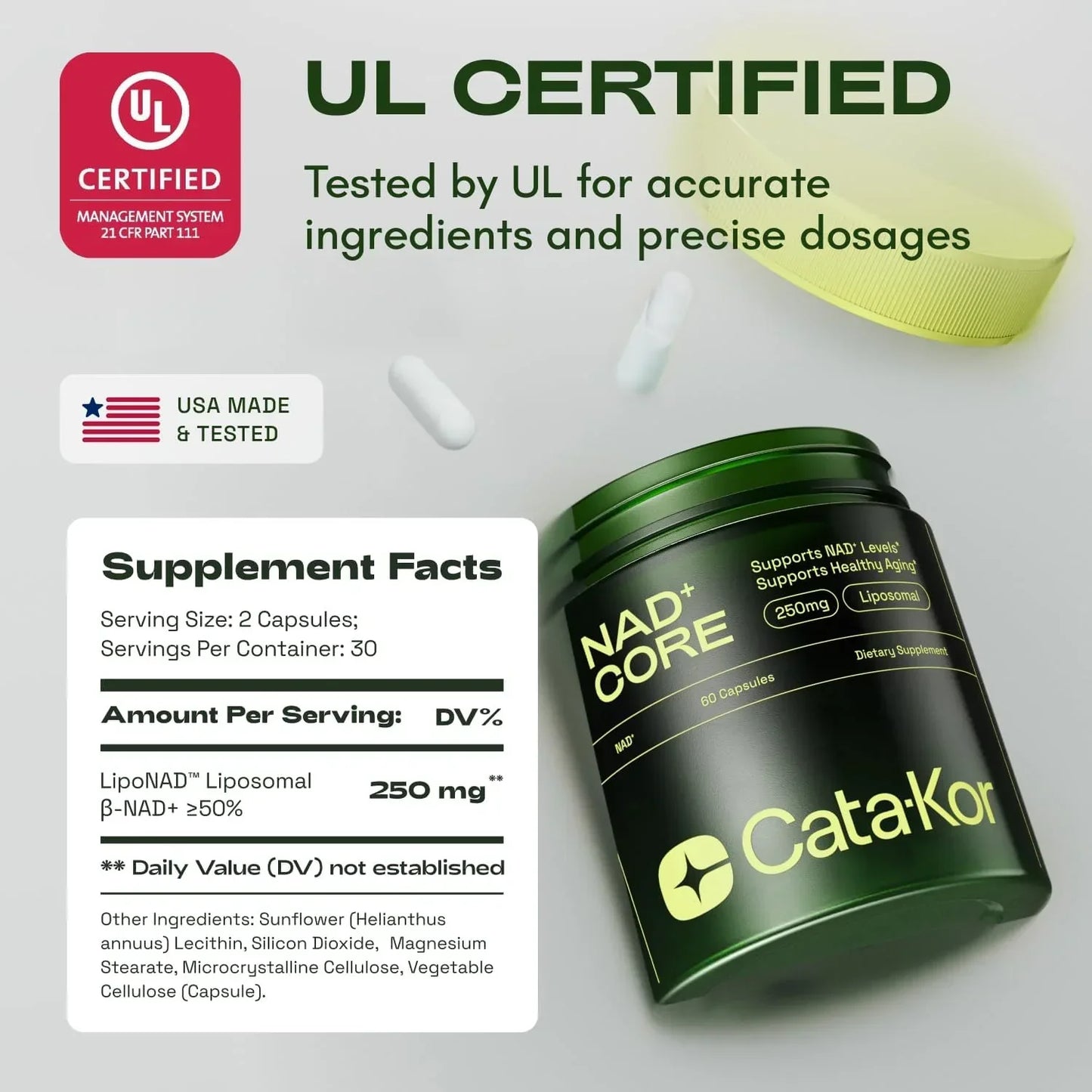 Cata-Kor - NAD+ Anti-Aging Supplement (Limited Time Offer)