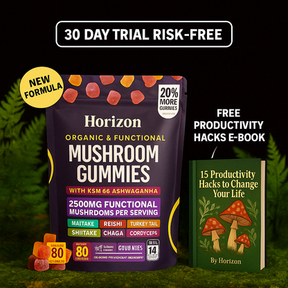 HORIZON™ Mushroom Ashwagandha Gummies (Buy 1 Get 1 Free — Today Only!)