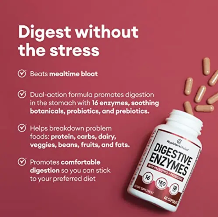 Physician's Choice Digestive Enzymes (3-in-1 Formula).
