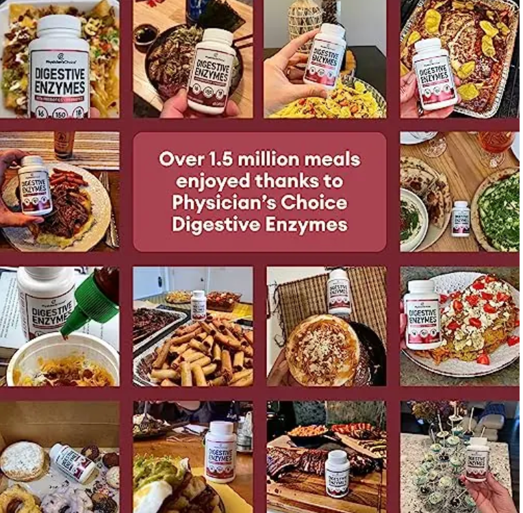 Physician's Choice Digestive Enzymes (3-in-1 Formula).