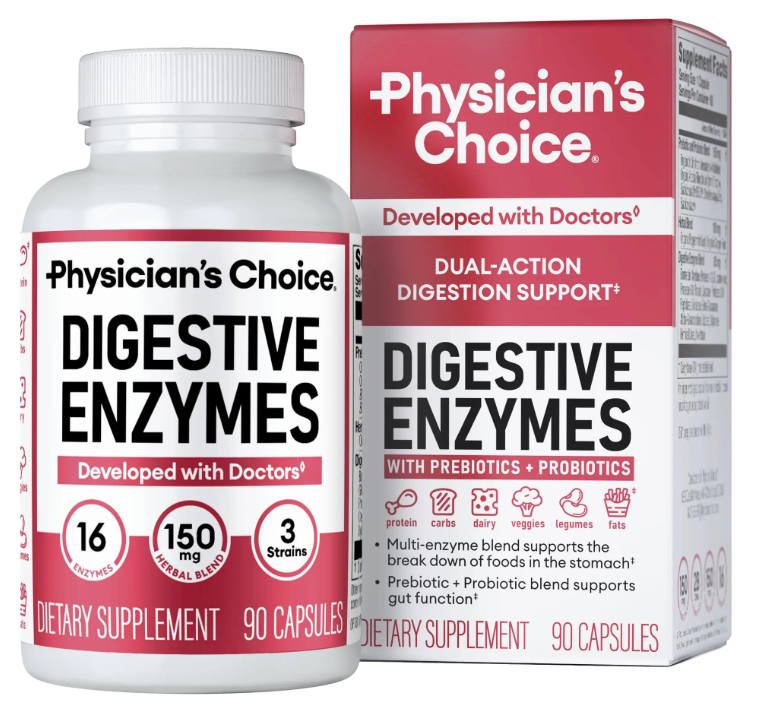 Physician's Choice Digestive Enzymes (3-in-1 Formula).