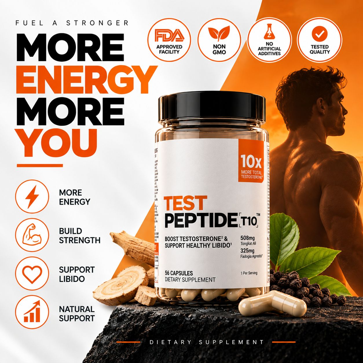 Elevate Testosterone & Vitality with HORIZON™ T10